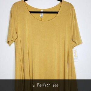 LuLaRoe Perfect T Small Solid Yellow NEW